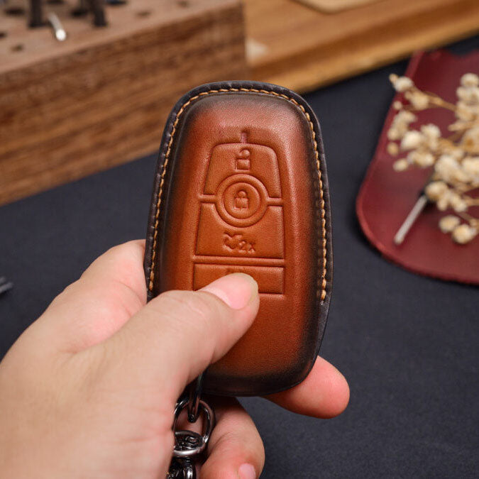 Premium Leather Key Fob for Ford - Carsilks 