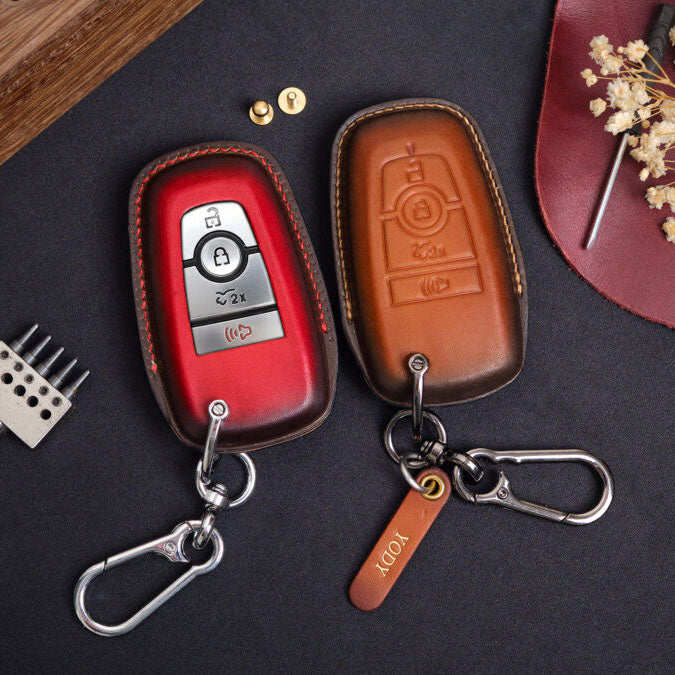 Premium Leather Key Fob for Ford - Carsilks 