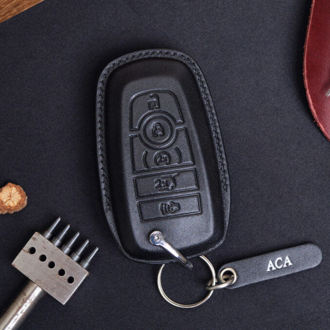 Premium Leather Key Fob for Ford - Carsilks 