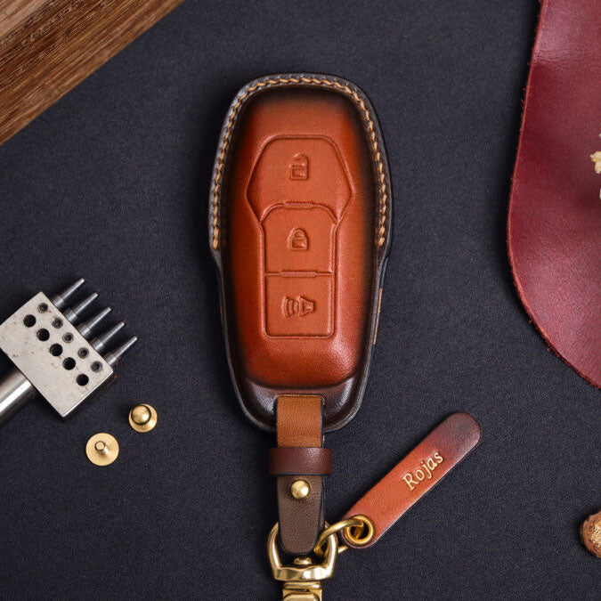 Premium Leather Key Fob for Ford - Carsilks 