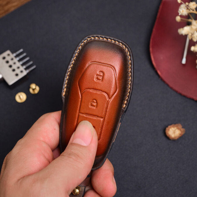 Premium Leather Key Fob for Ford - Carsilks 