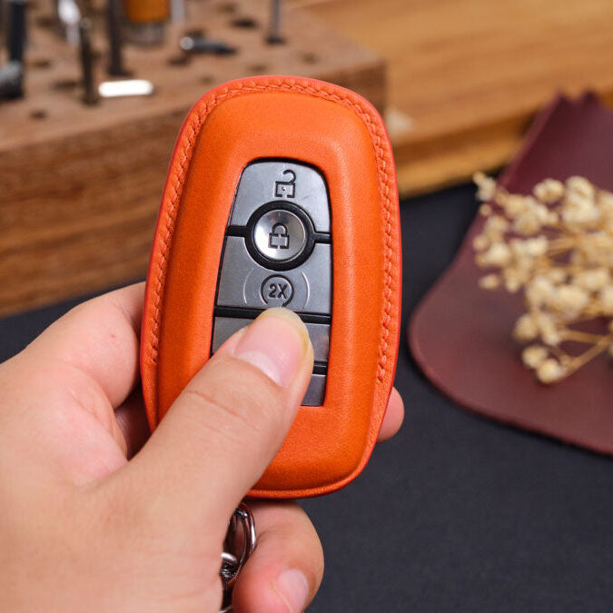 Premium Leather Key Fob for Ford - Carsilks 