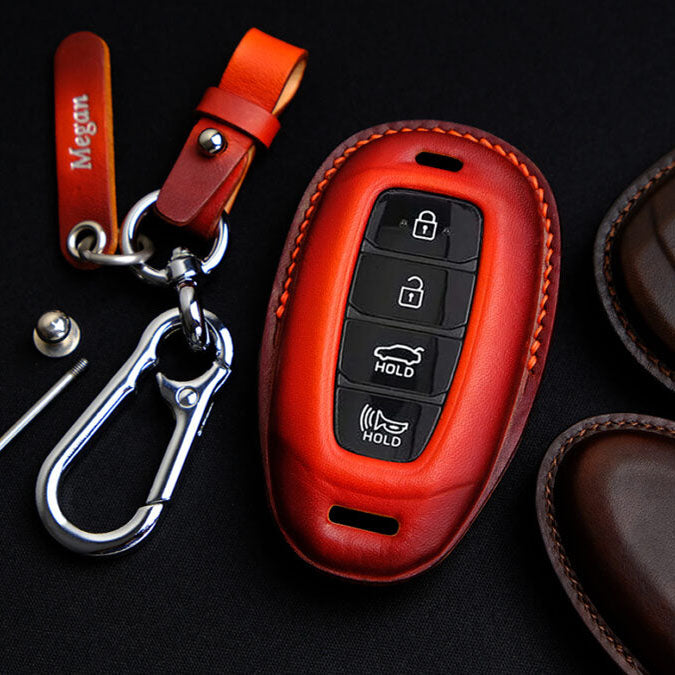 Premium Leather Key Fob for Hyundai - Carsilks 