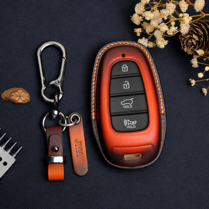 Premium Leather Key Fob for Hyundai - Carsilks 