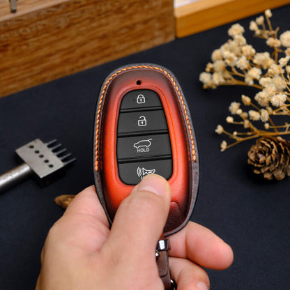 Premium Leather Key Fob for Hyundai - Carsilks 