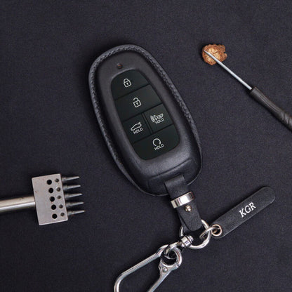Premium Leather Key Fob for Hyundai - Carsilks 