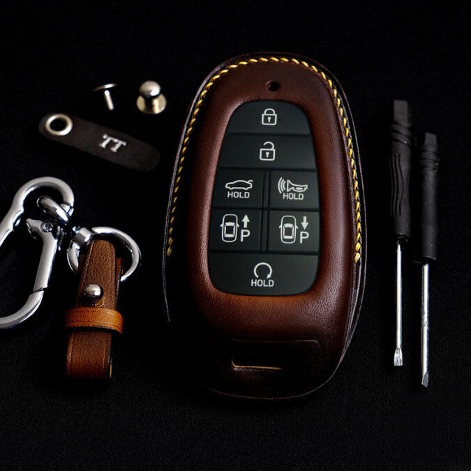 Premium Leather Key Fob for Hyundai - Carsilks 