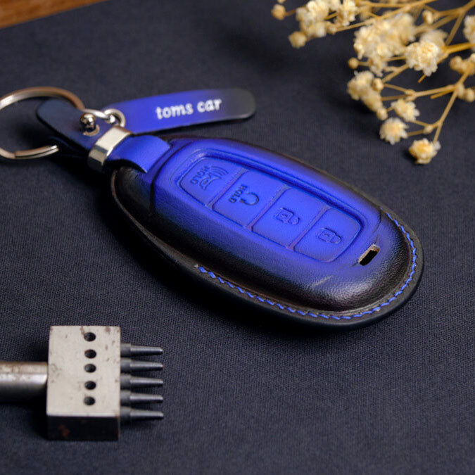 Premium Leather Key Fob for Hyundai - Carsilks 
