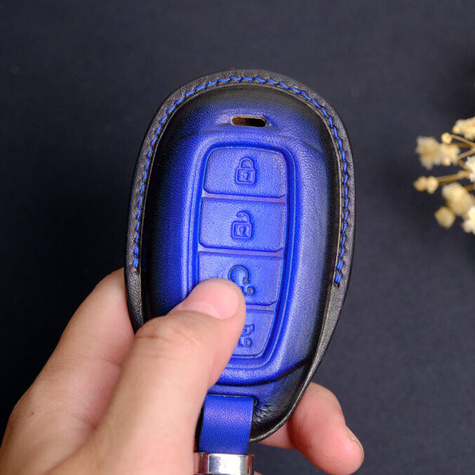 Premium Leather Key Fob for Hyundai - Carsilks 