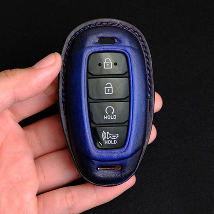 Premium Leather Key Fob for Hyundai - Carsilks 
