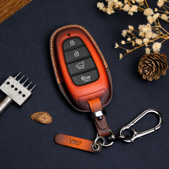 Premium Leather Key Fob for Hyundai - Carsilks 