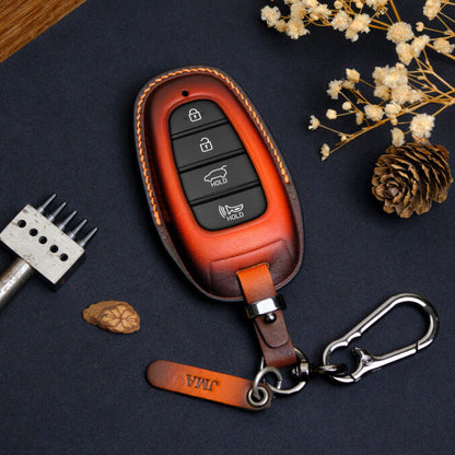 Premium Leather Key Fob for Hyundai - Carsilks 