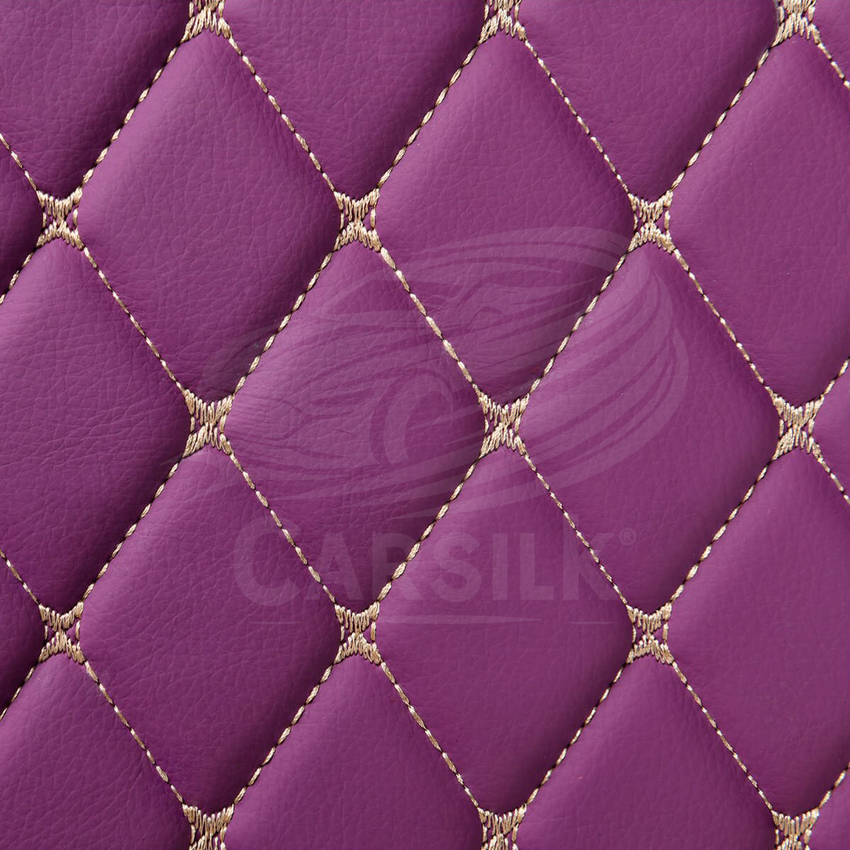 LAVENDER PURPLE DIAMOND LUXURY BASE TRUNK CAR MATS SET