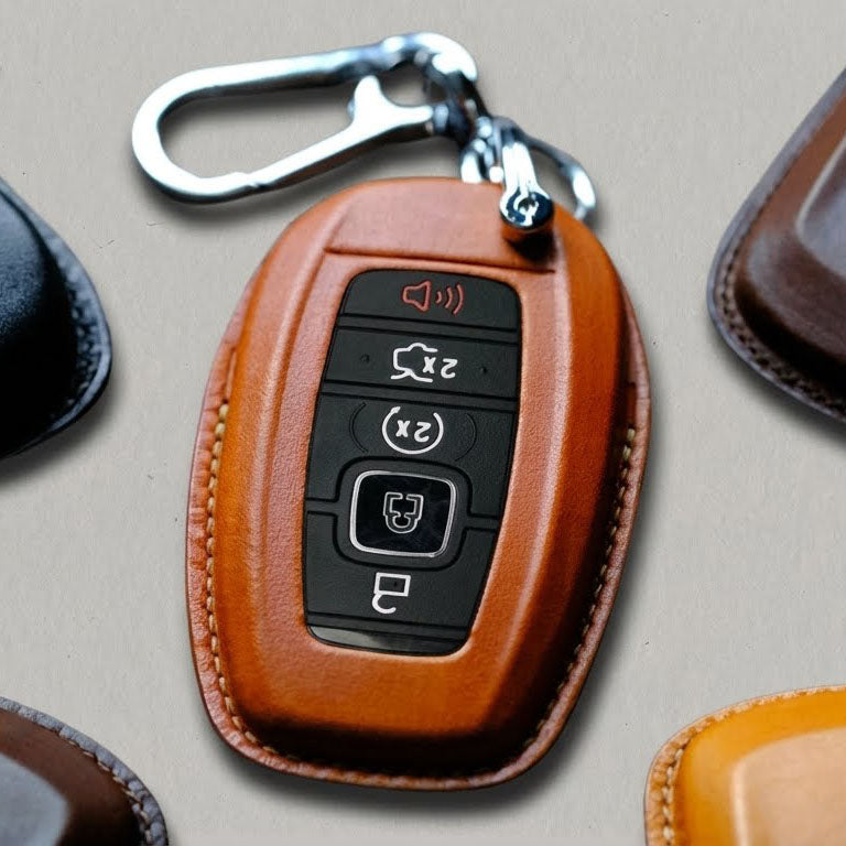 Premium Leather Key Fob for Lincoln