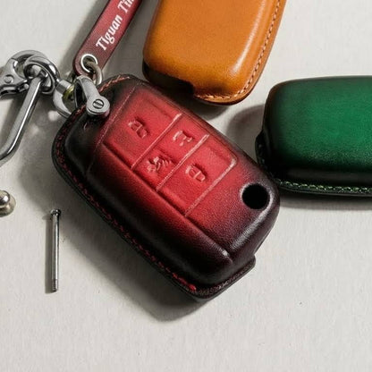 Premium Leather Key Fob for Volkswagen