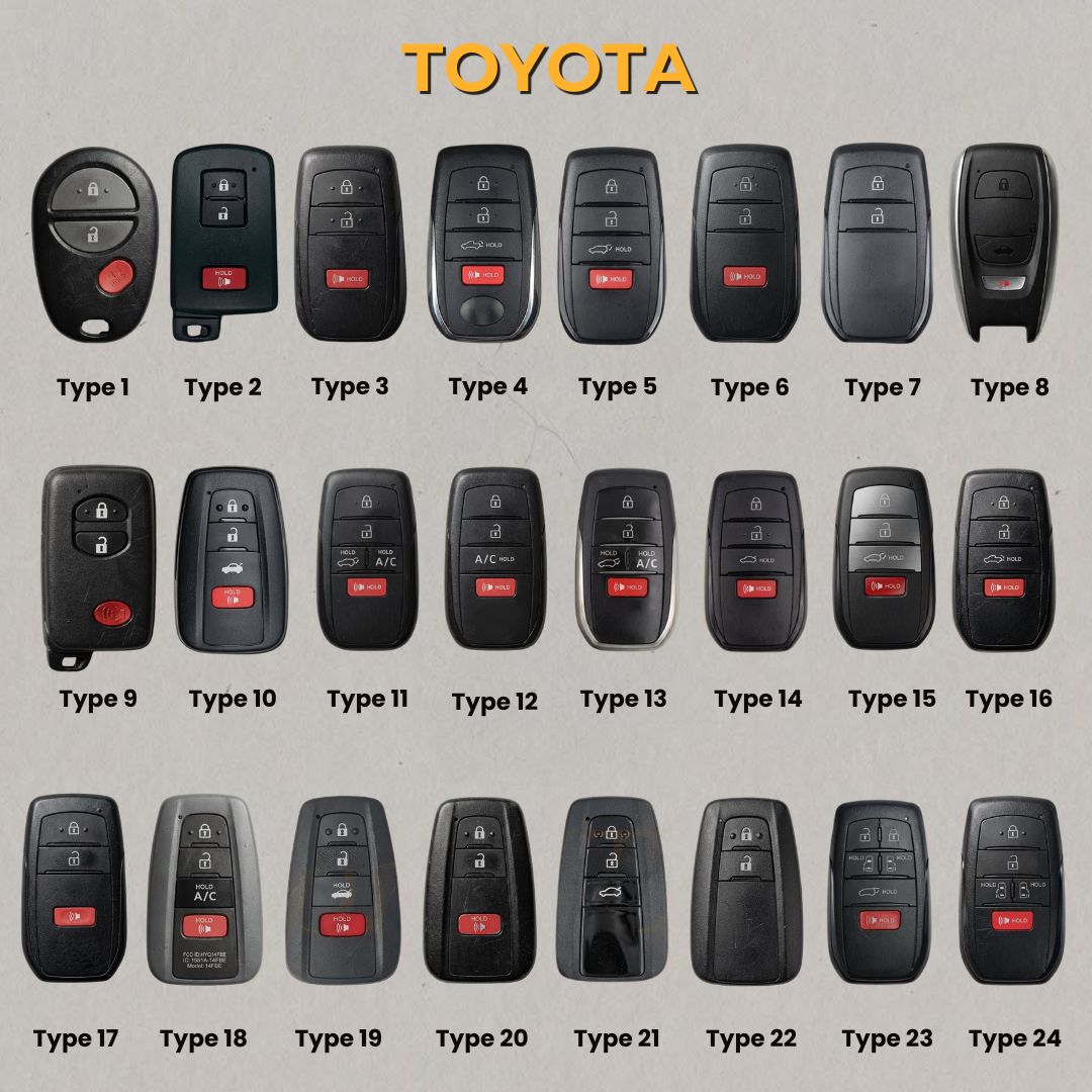 Premium Leather Key Fob for Toyota - Carsilks 