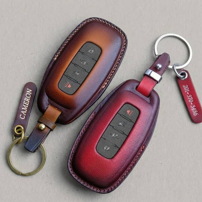 Premium Leather Key Fob for Nissan - Carsilks 