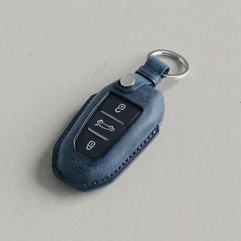 Premium Leather Key Fob for Citroën - Carsilks 