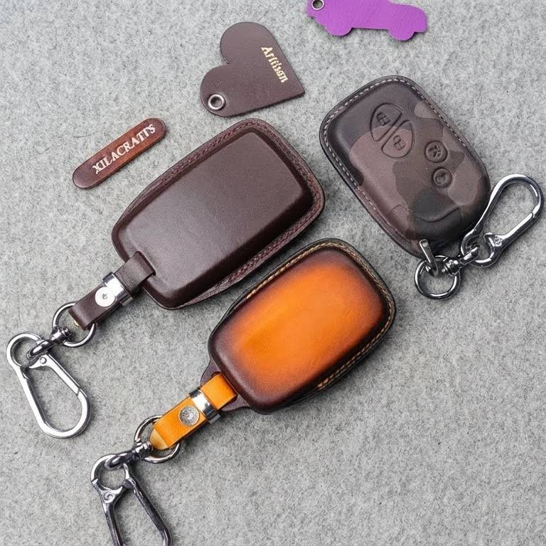 Premium Leather Key Fob for Jaguar - Carsilks 