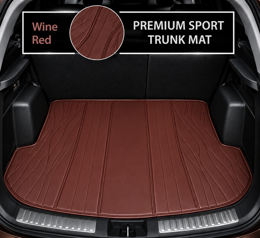 RED SPORT STYLE BASE TRUNK CAR MAT