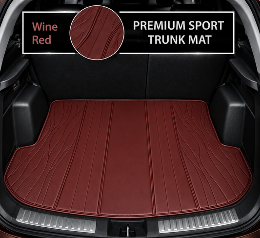 RED SPORT STYLE BASE TRUNK CAR MAT