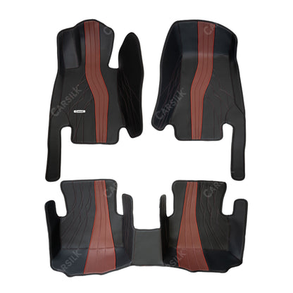 BLACK AND RED PATTERN PREMIUM CAR MATS SET - Carsilks 