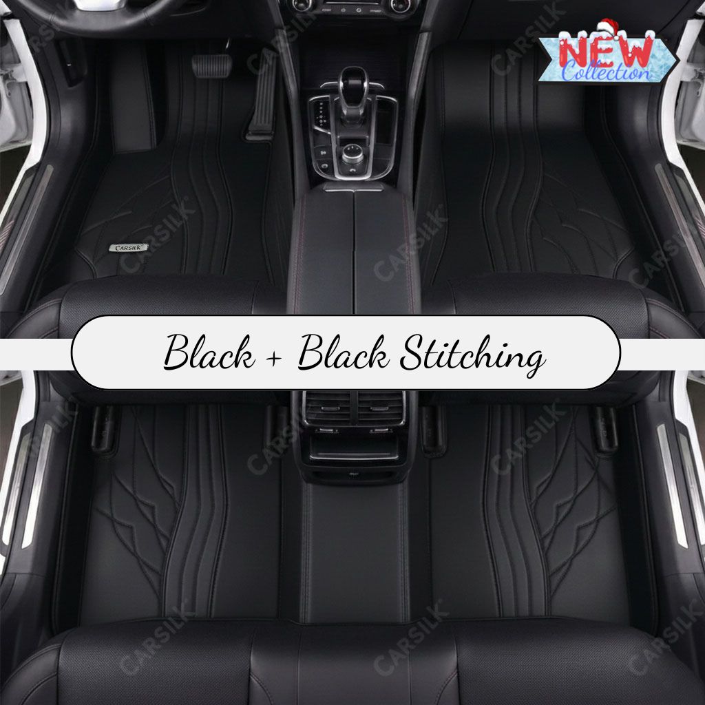 BLACK PATTERN PREMIUM CAR MATS SET - Carsilks 