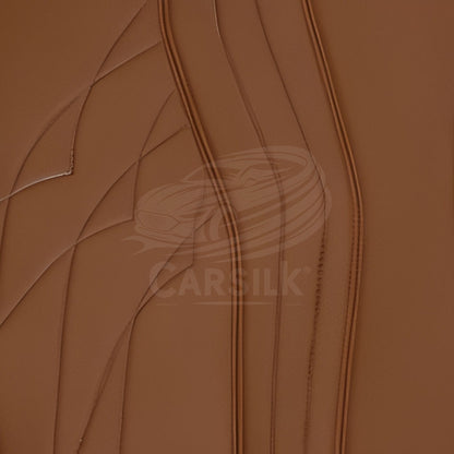CARAMEL BROWN PATTERN PREMIUM CAR MATS SET - Carsilks 