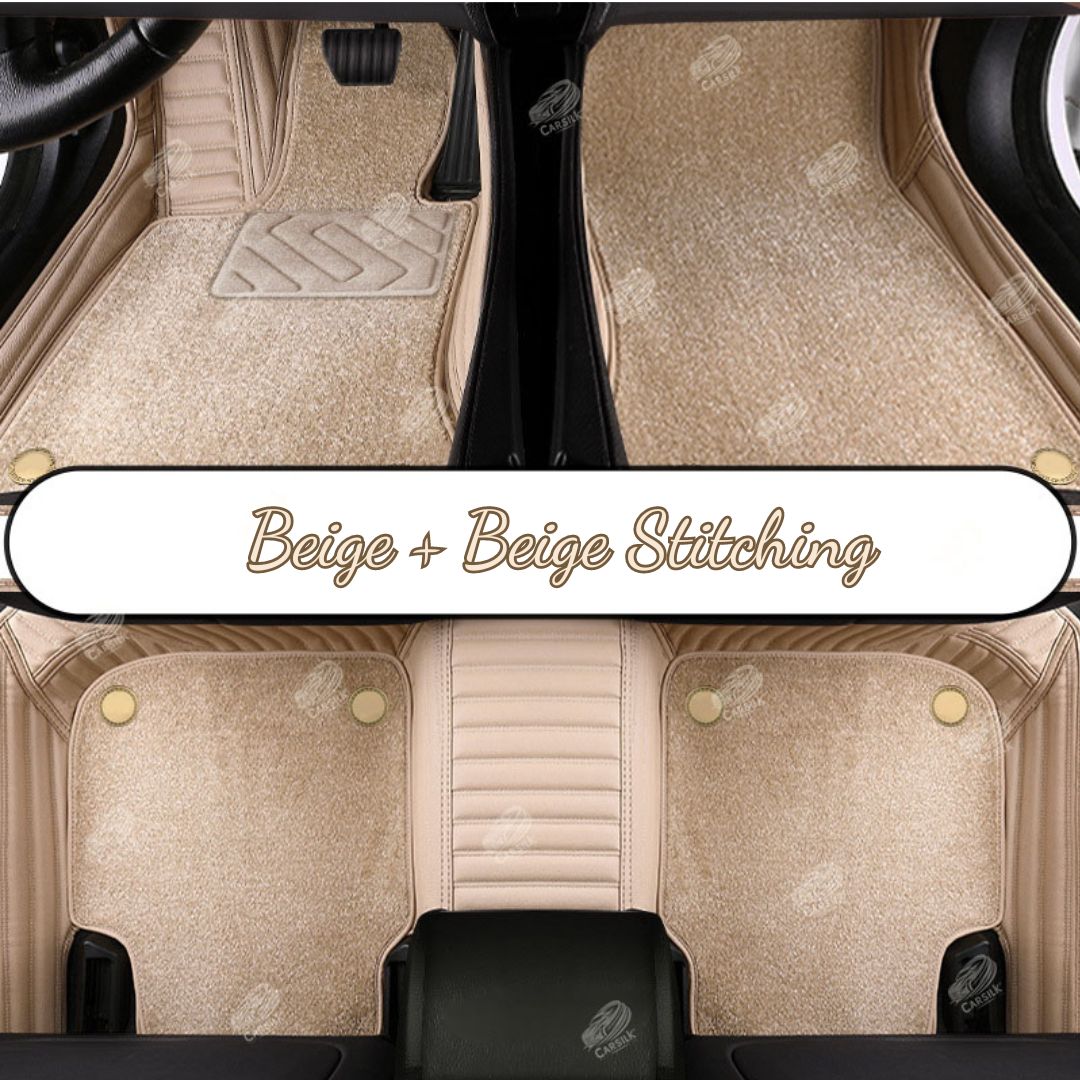 GALAXY CUSTOM CAR MATS SET BEIGE - Carsilks 