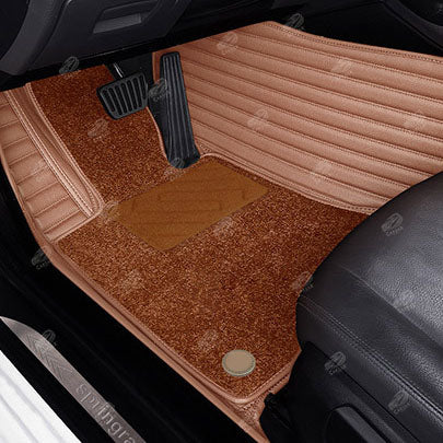 GALAXY CUSTOM CAR MATS SET BROWN - Carsilks 