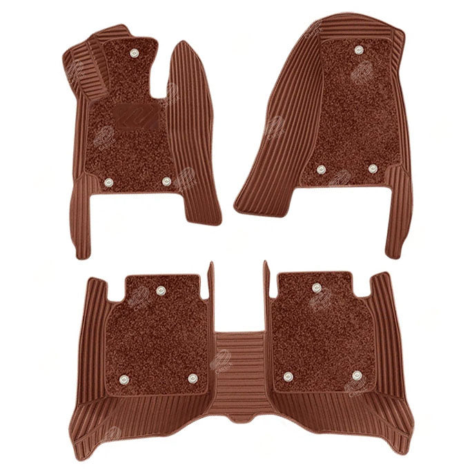 GALAXY CUSTOM CAR MATS SET BROWN - Carsilks 