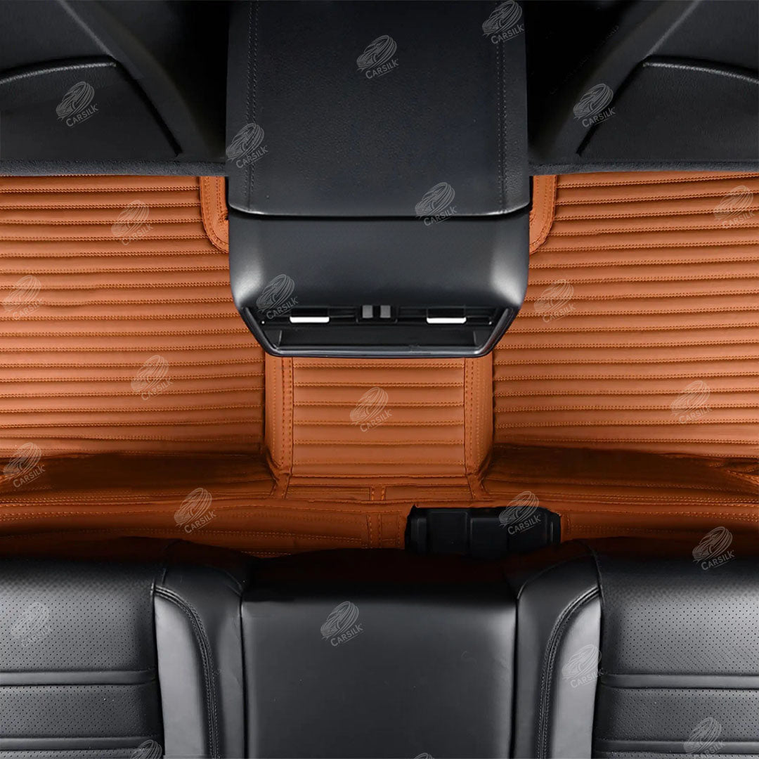 GALAXY CUSTOM SINGLE LAYER CAR MATS SET CARAMEL BROWN