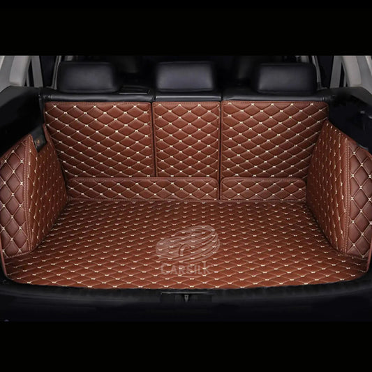 CARAMEL BROWN 3D SERIES DIAMOND LUXURY TRUNK CAR MATS SET - Carsilks 