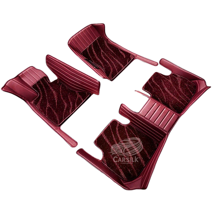 RED GALAXY CUSTOM CAR MATS SET - Carsilks 