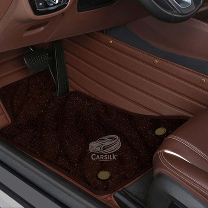 BROWN GALAXY CUSTOM CAR MATS SET - Carsilks 