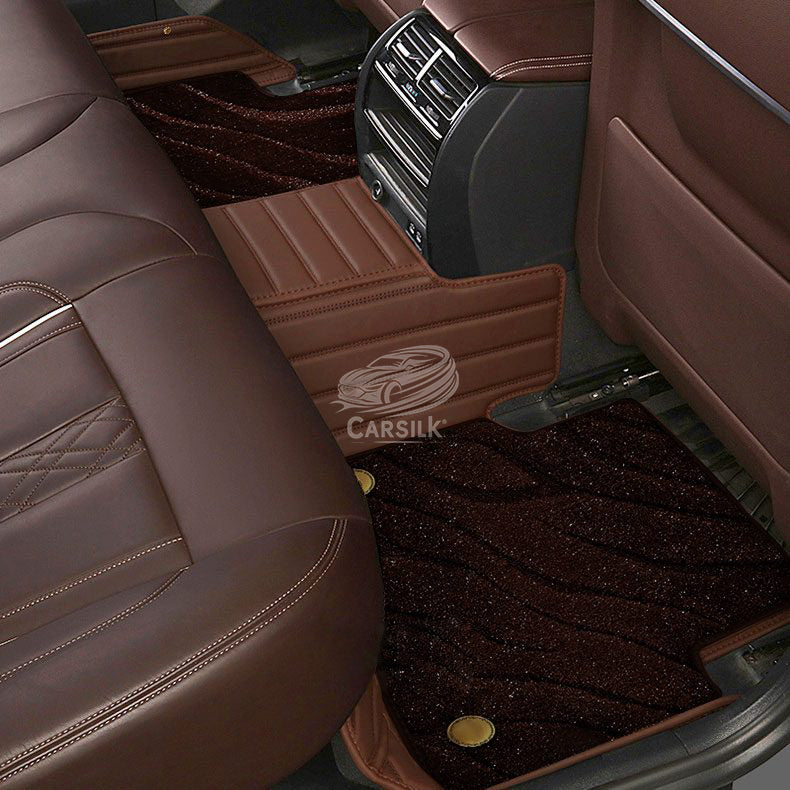 BROWN GALAXY CUSTOM CAR MATS SET - Carsilks 