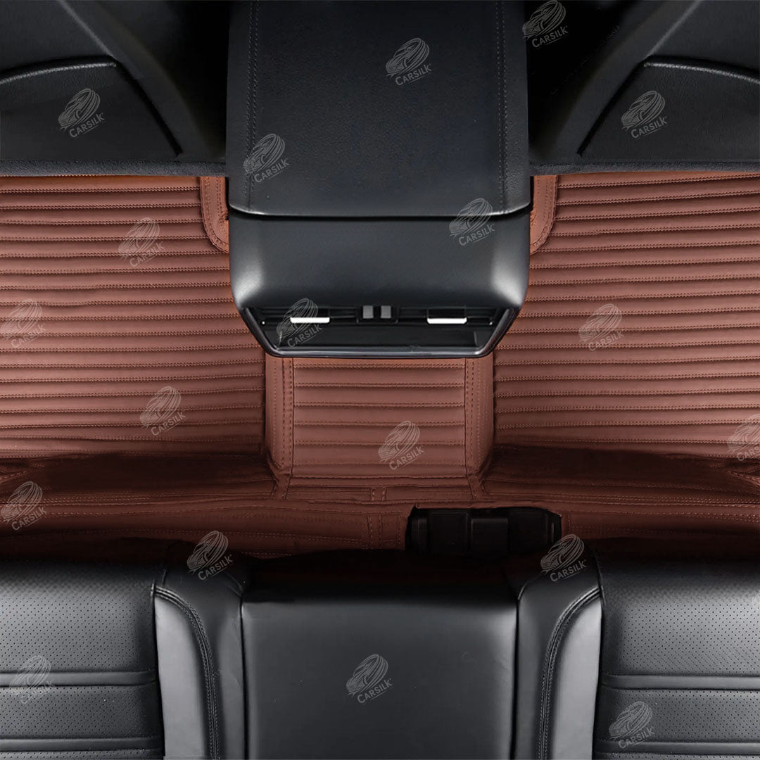 GALAXY CUSTOM SINGLE LAYER CAR MATS SET CHOCOLATE BROWN