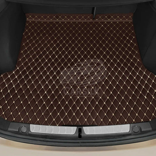 CHOCOLATE BROWN DIAMOND LUXURY BASE TRUNK CAR MATS SET