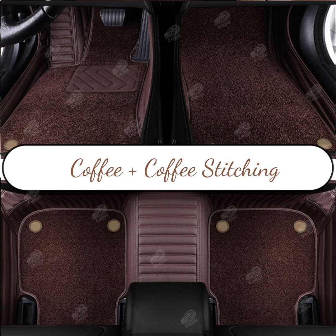 GALAXY CUSTOM CAR MATS SET COFFEE - Carsilks 