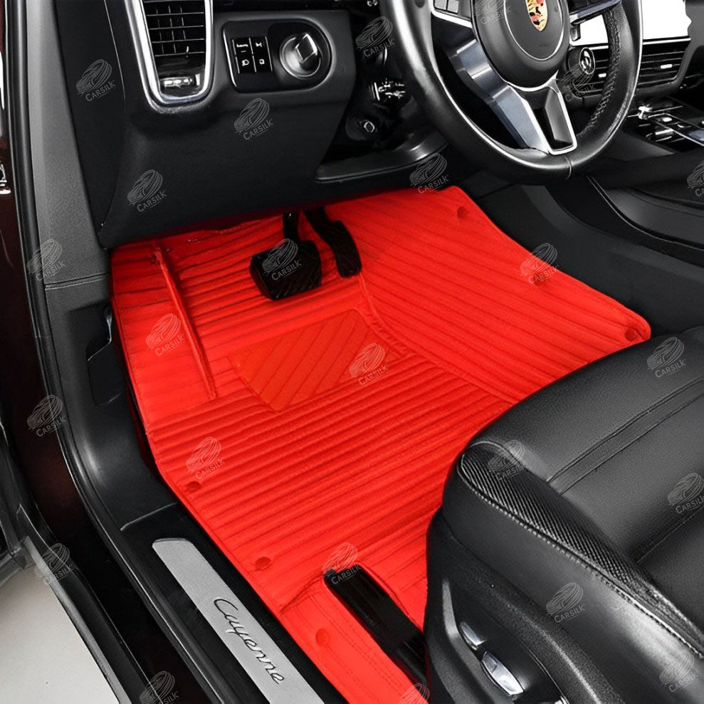 GALAXY CUSTOM SINGLE LAYER CAR MATS SET FERRARI RED