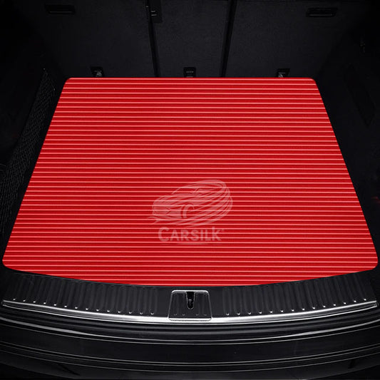 FERRARI RED STRIPE LUXURY TRUNK CAR MATS SET - Carsilks 