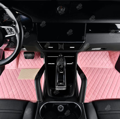 FLAMINGO PINK DIAMOND LUXURY CAR MATS SET - Carsilks 