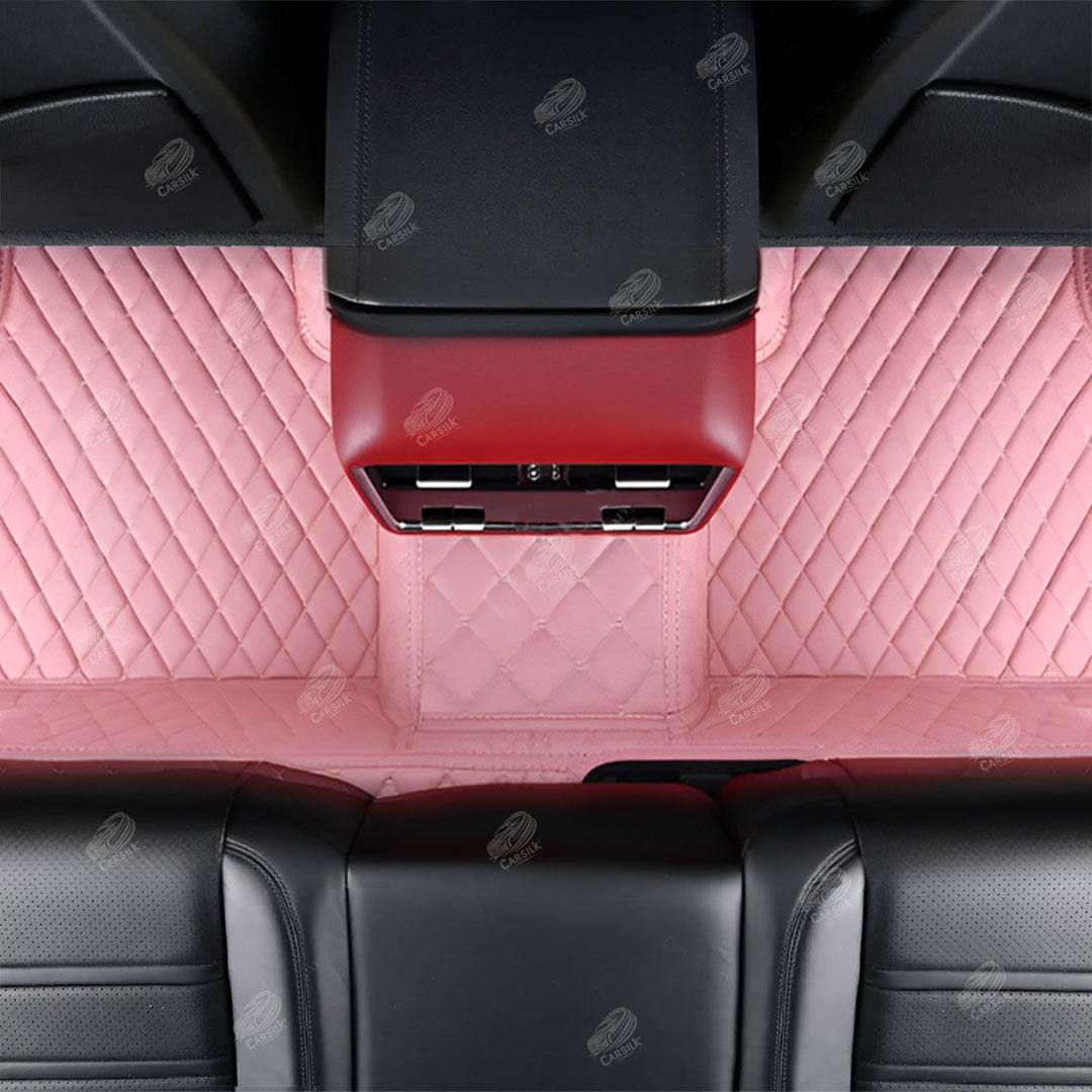 FLAMINGO PINK DIAMOND LUXURY CAR MATS SET - Carsilks 