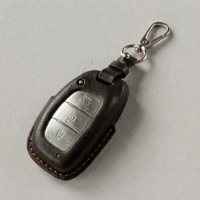 Premium Leather Key Fob for Hyundai