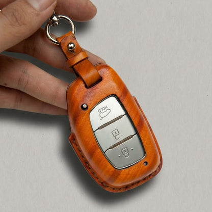 Premium Leather Key Fob for Hyundai - Carsilks 
