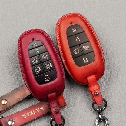 Premium Leather Key Fob for Hyundai - Carsilks 