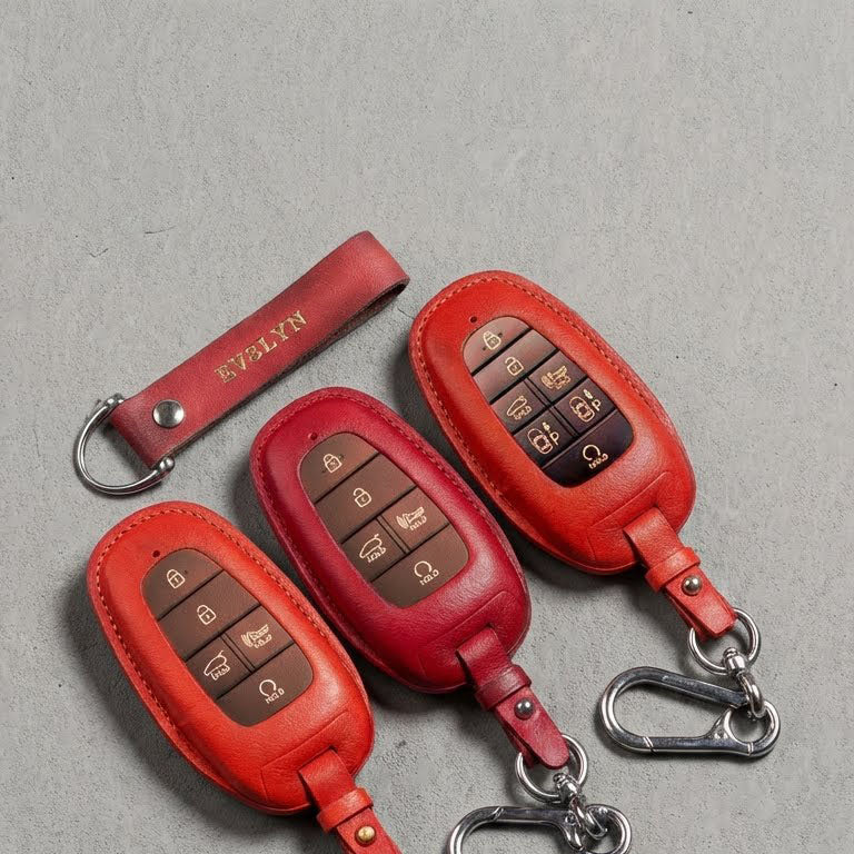 Premium Leather Key Fob for Hyundai - Carsilks 