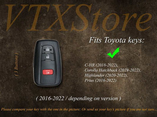 Toyota Premium Leather Key Fob - Carsilks 
