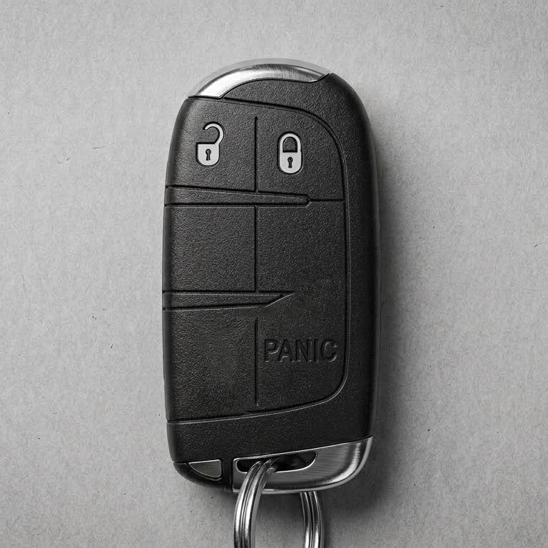 Premium Leather Key Fob for Jeep