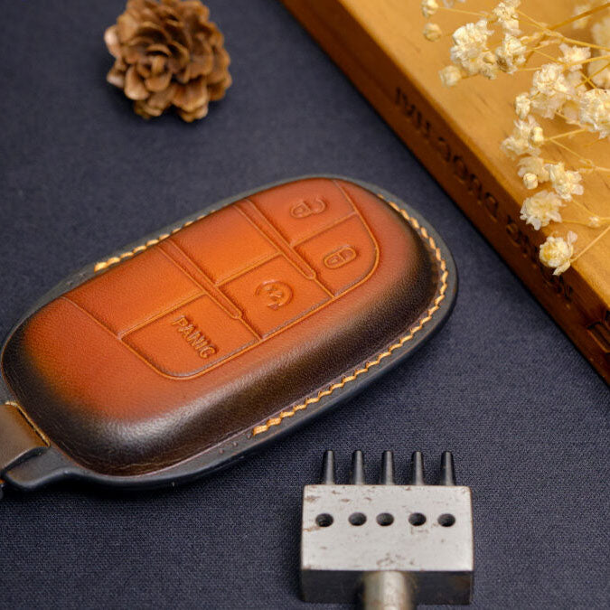 Premium Leather Key Fob for Jeep - Carsilks 
